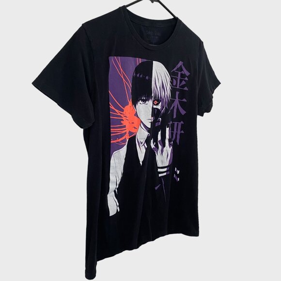 Tokyo Ghoul Ken Kaneki T-Shirt Black Men's Large Graphic Funimation Anime Tee - Picture 3 of 10